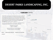 Tablet Screenshot of desertparkslandscaping.com